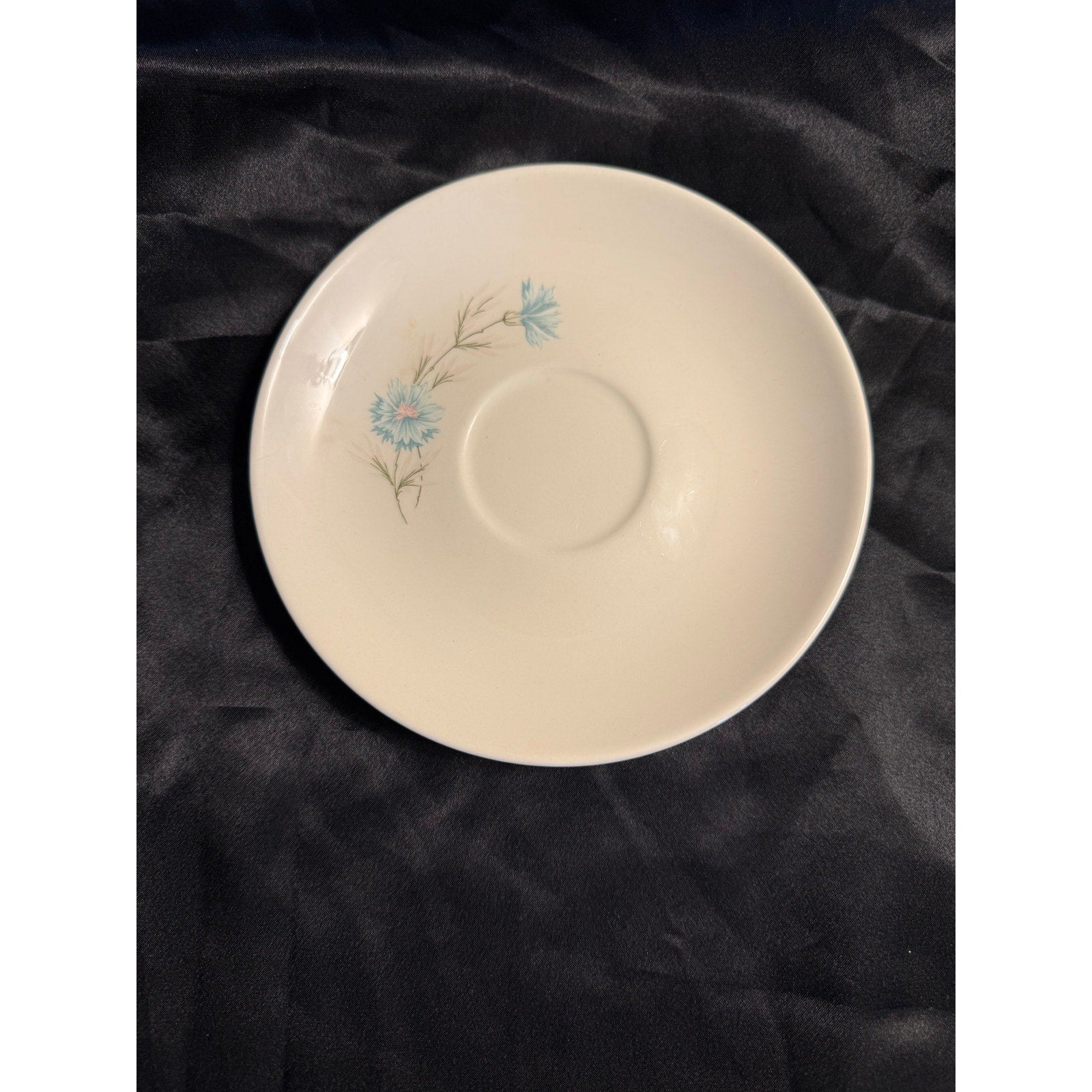 Vintage 50’s Boutonniere pattern saucer from Taylor, Smith & Taylor’s Ever Yours line. 6”