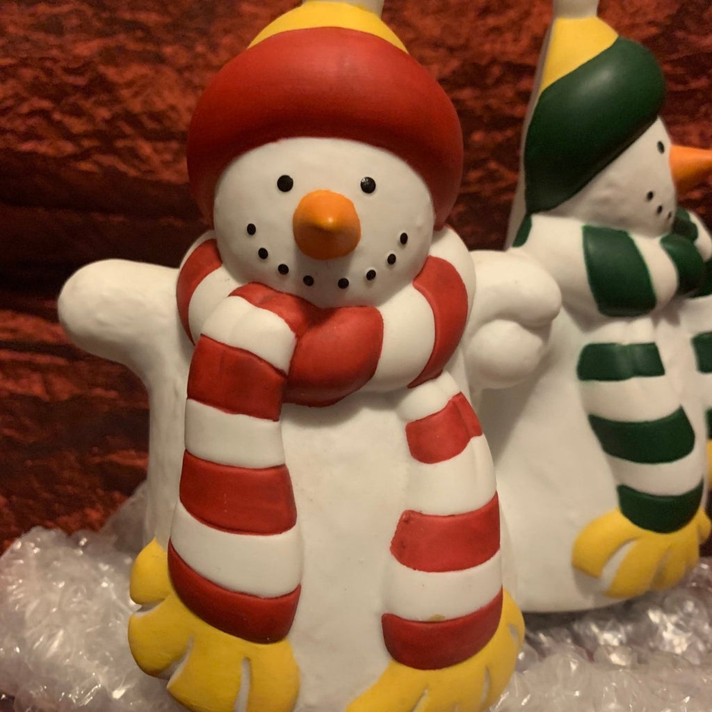 PartyLite P0476 Snowmen Candle Holder Christmas Winter
