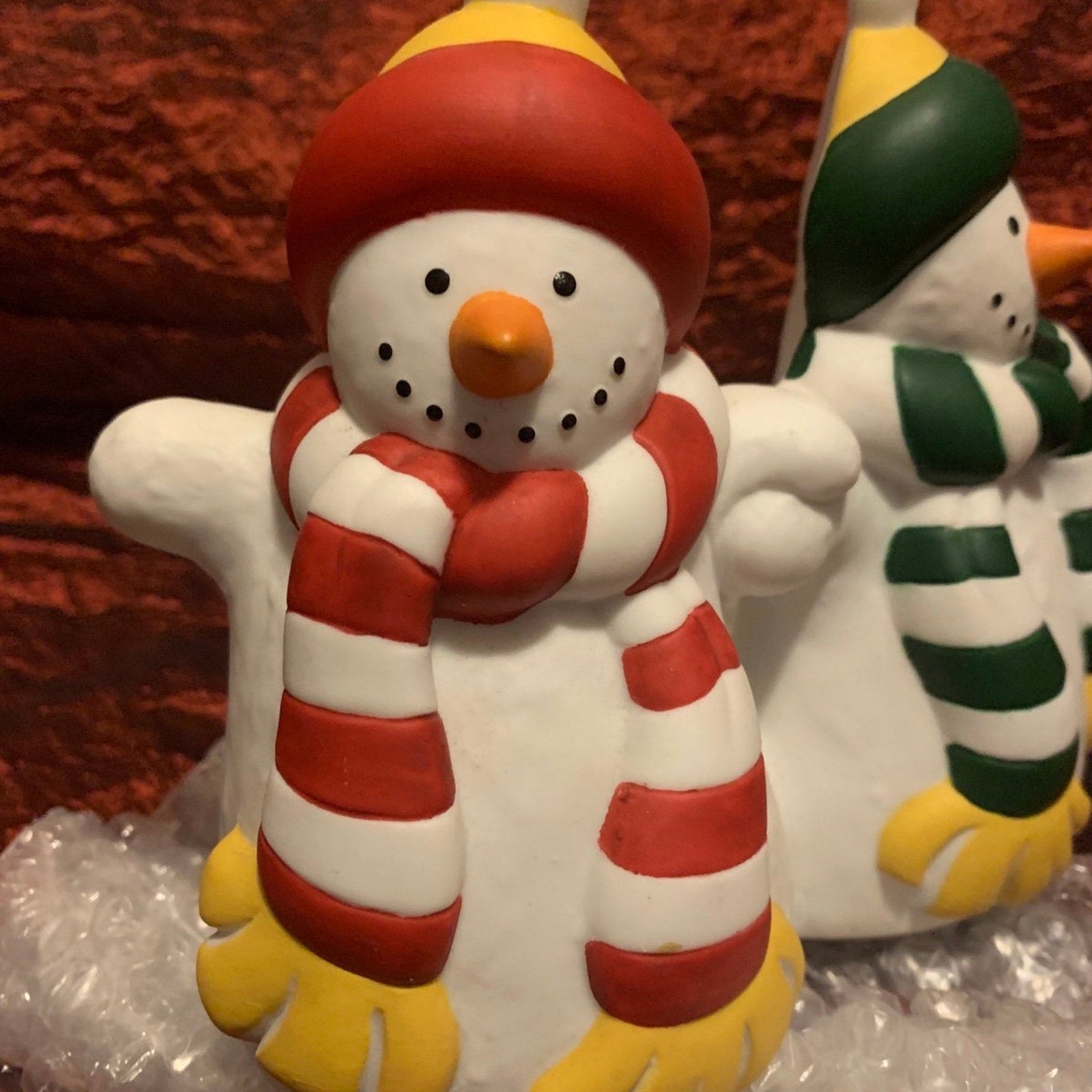 PartyLite P0476 Snowmen Candle Holder Christmas Winter