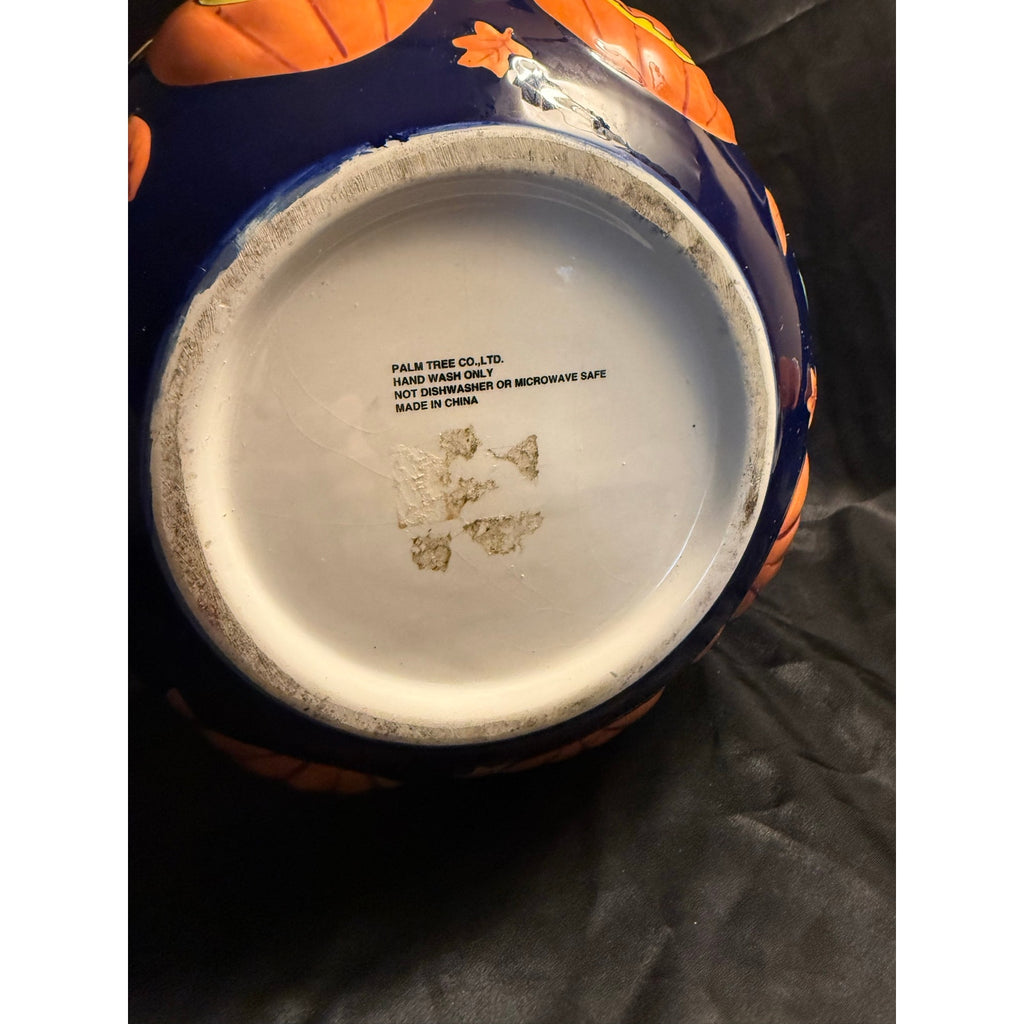 Vintage 90’s Halloween Candy Dish with Ghost Top Hat in middle Spooky cute