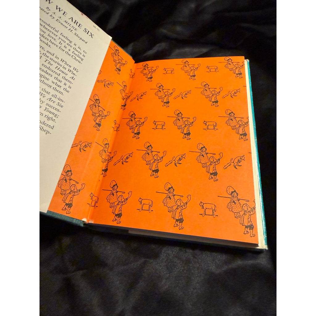 Vintage 1961 hardcover edition of Now We Are Six by A.A. Milne