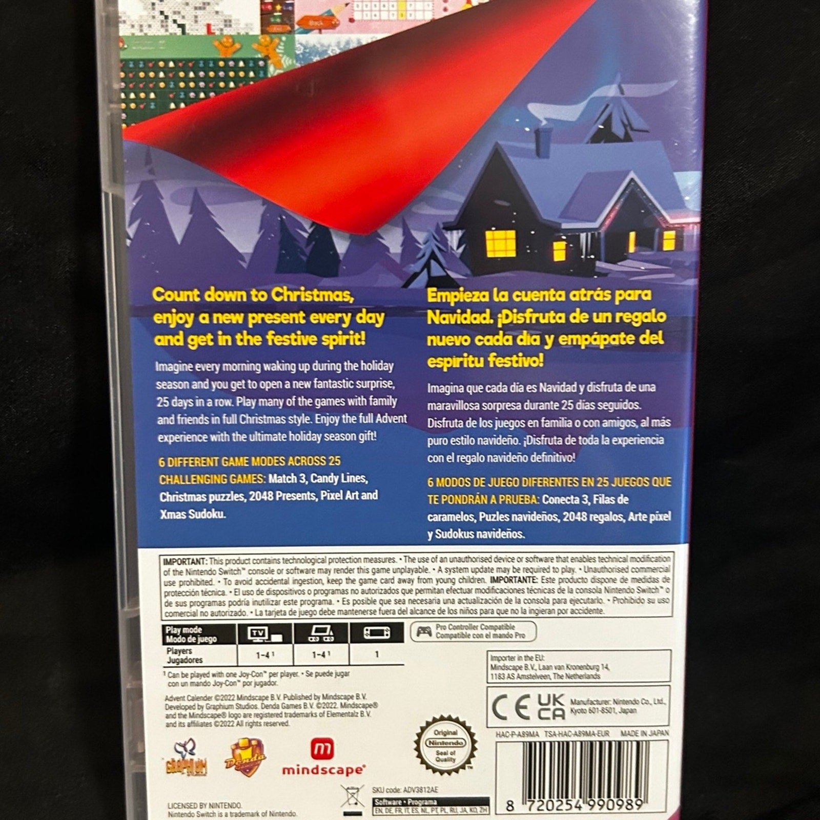 Nintendo Switch Holiday Advent Calendar Christmas