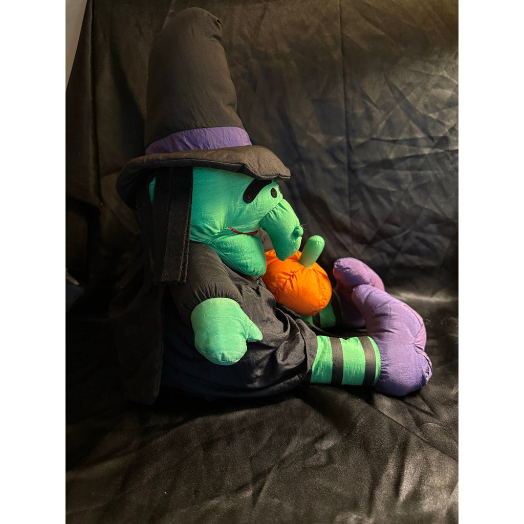 Vintage 1993 Puffy Halloween Witch with Pumpkin puffalump