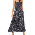 1. State Navy Sleeveless Ruffle Maxi Dress Women’s Sz S NWT