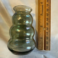 Antique 1930’s Dunbar Flint Glass Corporation bluish green bud vase