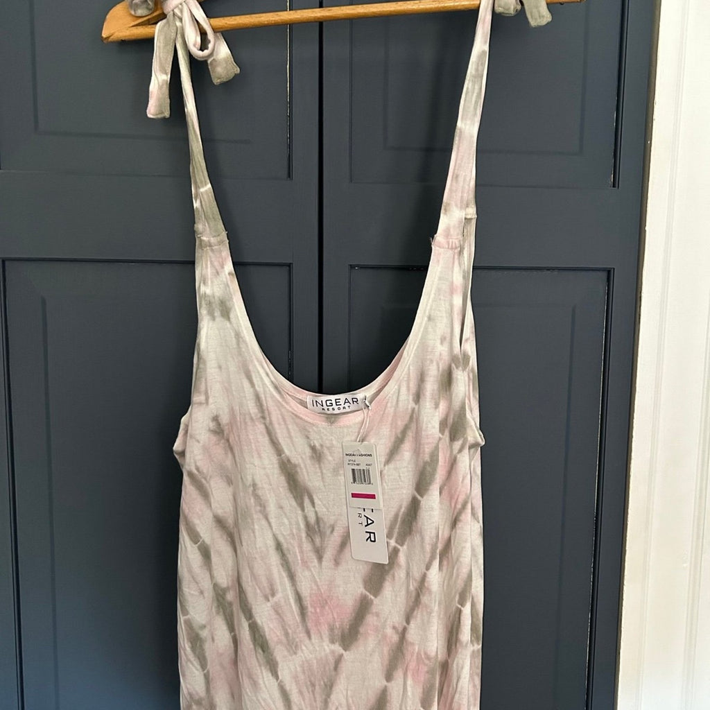 INGEAR RESORT Tie Dye Sleeveless Summer Maxi Dress S/M NWT