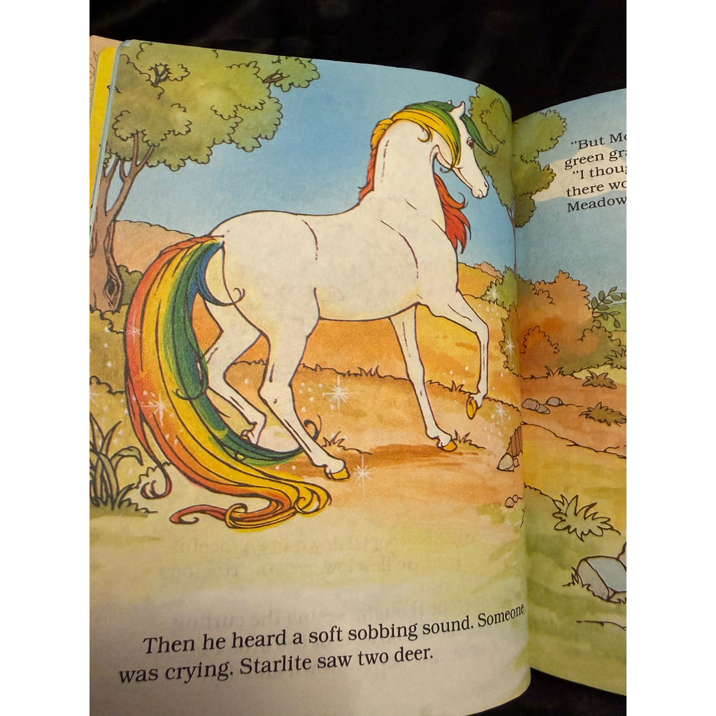 Vintage 1984 Rainbow Brite and the Brook Meadow Deer Little Golden Book VGC