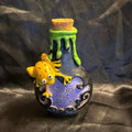 Decorative Resin Witchcraft Potion Bottle Skin Of Toad Spells 
4.5”