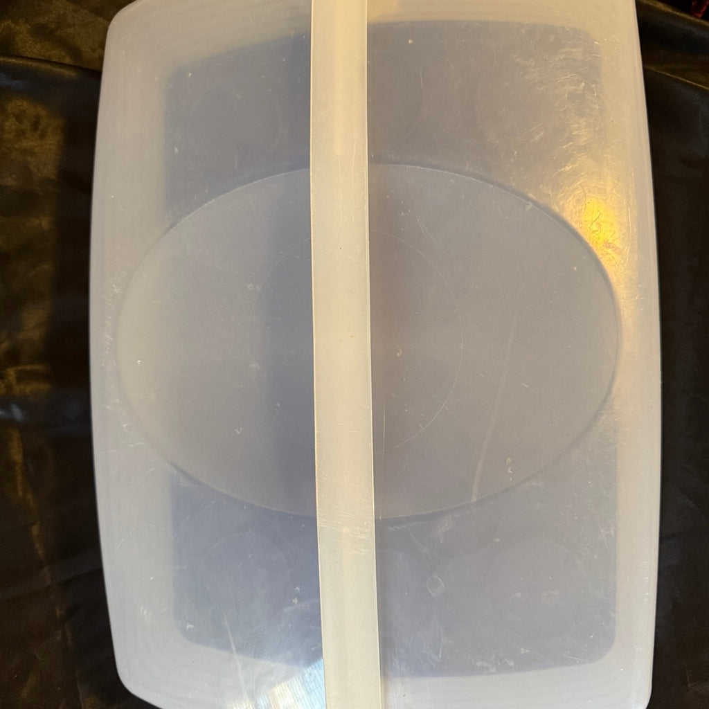 Tupperware Rectangular Take N Bake Cupcake Cake Carrier Blue