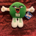 Vintage m&m’s swarmees Green Expressive Emerald 4” Plush