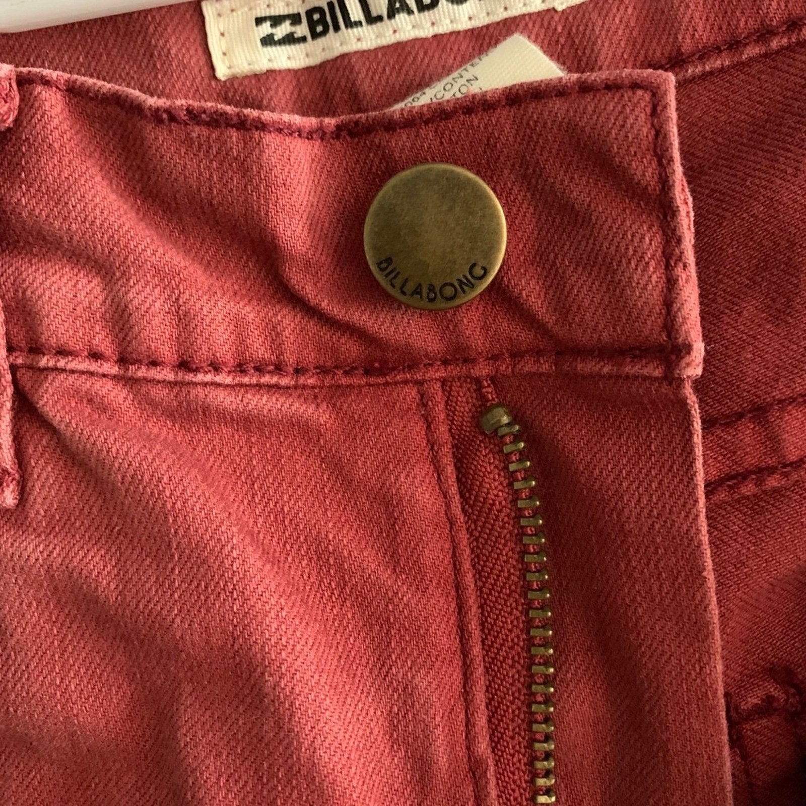 Billabong Women’s Jeans Size 26 Burnt Red Color