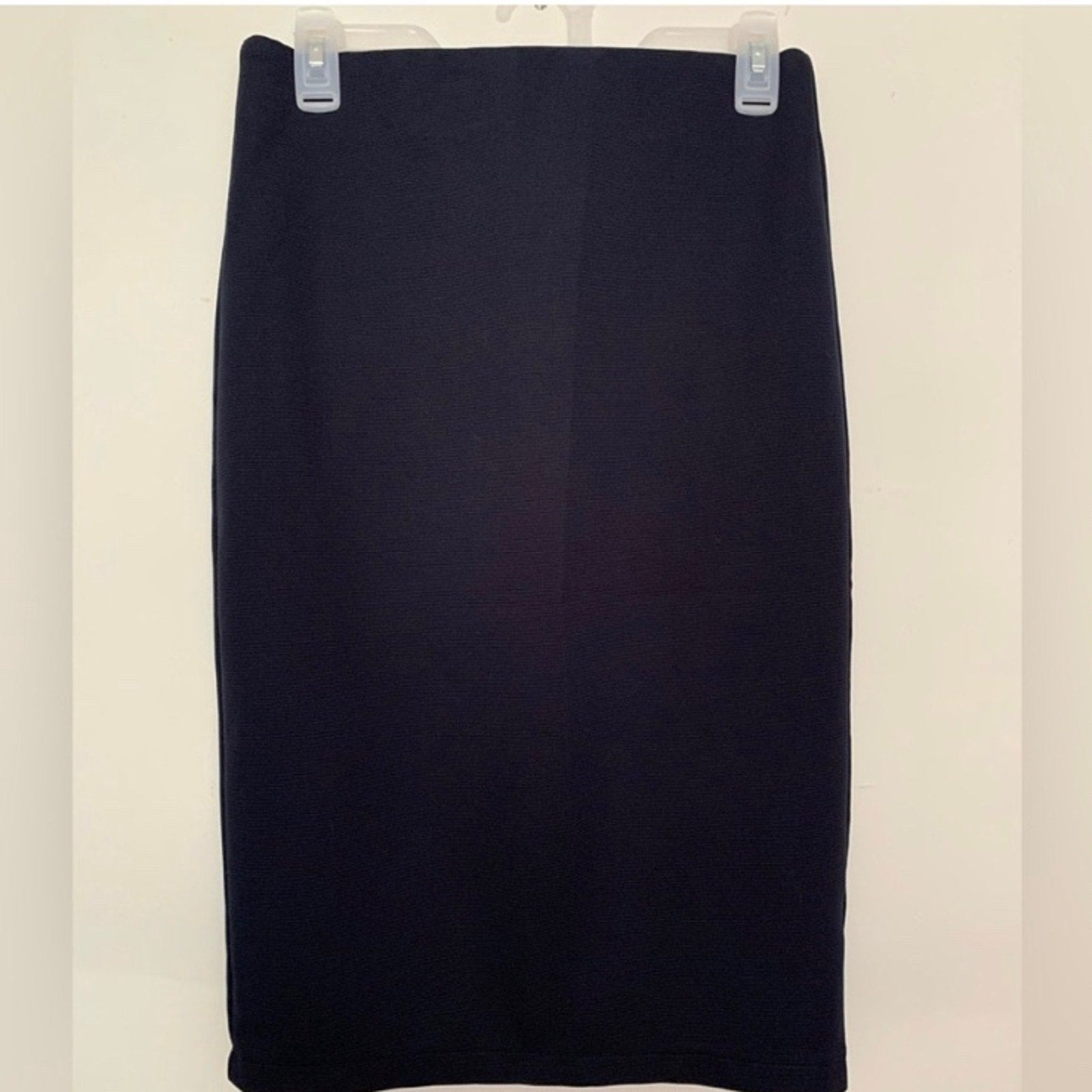 Philosophy Womens Navy Blue Back Zip Straight Pencil Skirt Size 4
