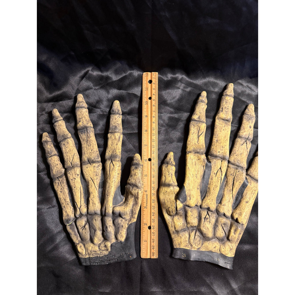 Adult OSFA Extra long Latex Skeleton Hands Halloween Costume Cosplay
