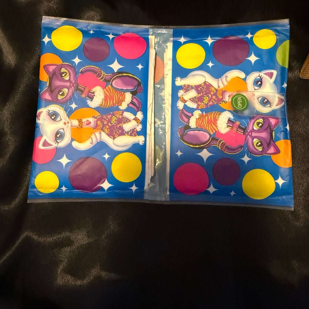 Vintage Y2K Lisa Frank Roxie and Rollie printed Tissues in reusable pack