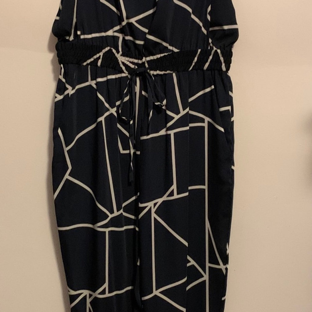 DKNYC Jumpsuit Navy White Women’s Size 6
