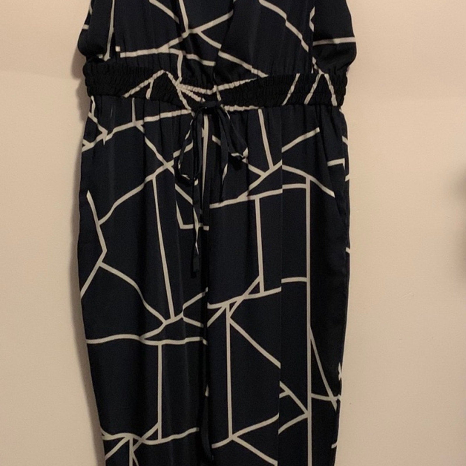 DKNYC Jumpsuit Navy White Women’s Size 6
