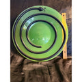 Vintage Y2K 14” Green and Black Spiral Snake Plastic Halloween Platter by Packerware