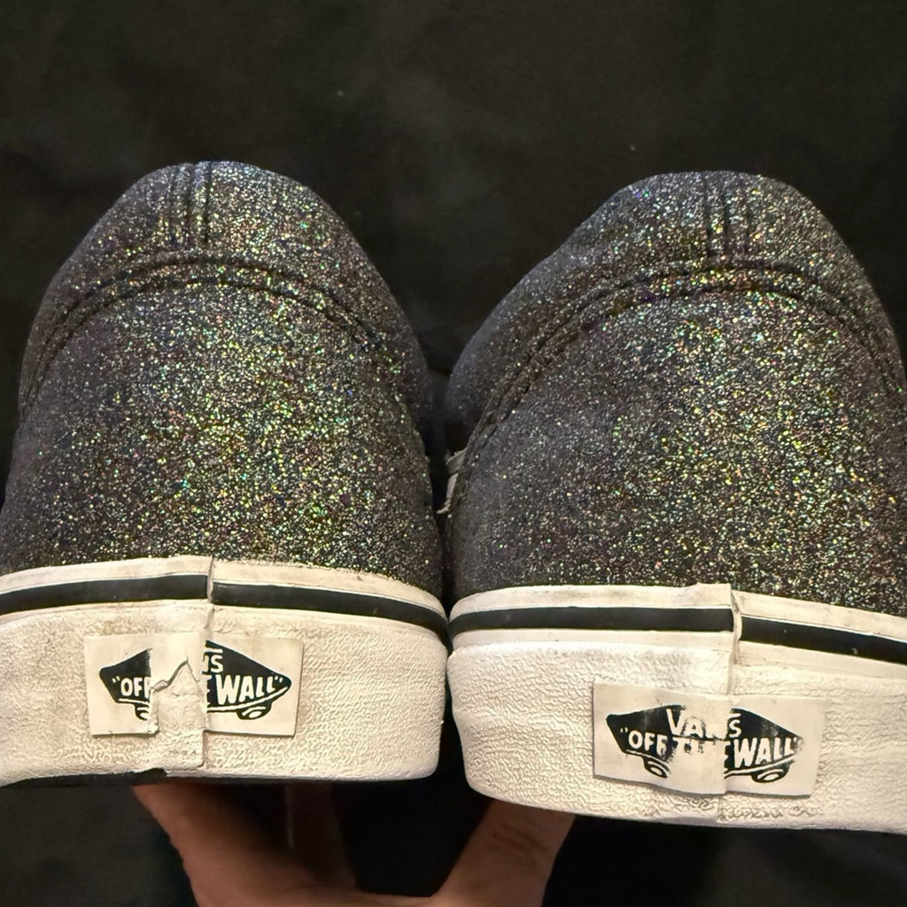 Vans Off The Wall Old Skool Skateboard Rainbow Glitter Sneakers Men’s 13