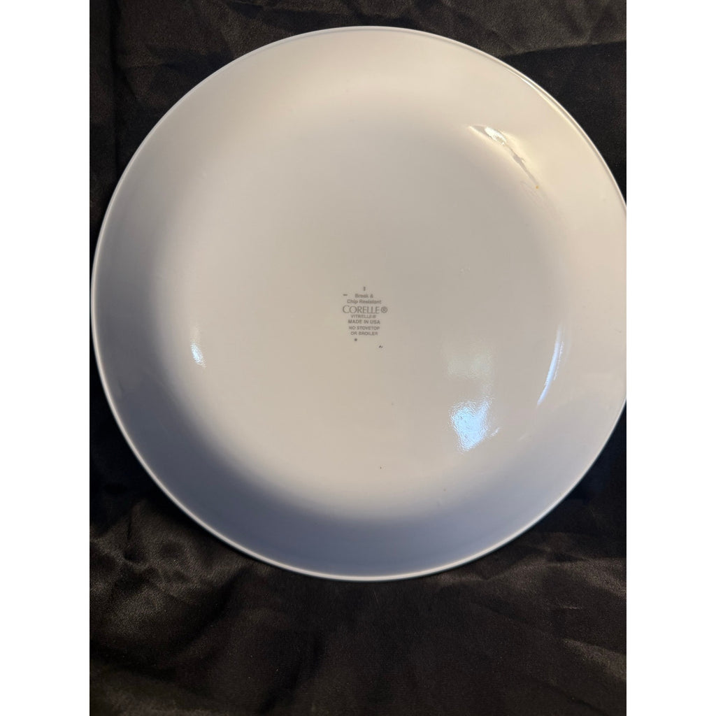 Corelle City Block Black on White Dinner Plate 10 1/4” EUC