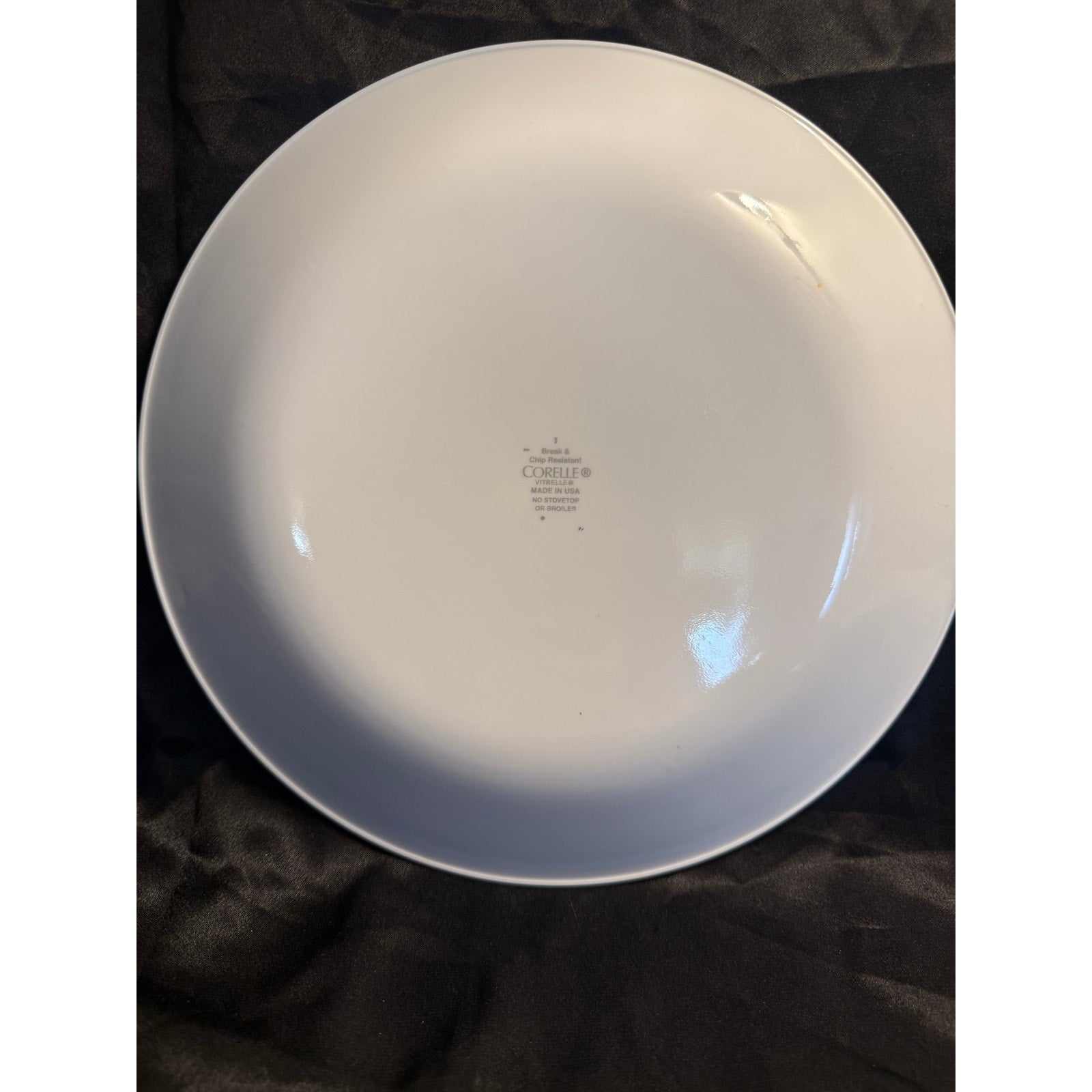 Corelle City Block Black on White Dinner Plate 10 1/4” EUC