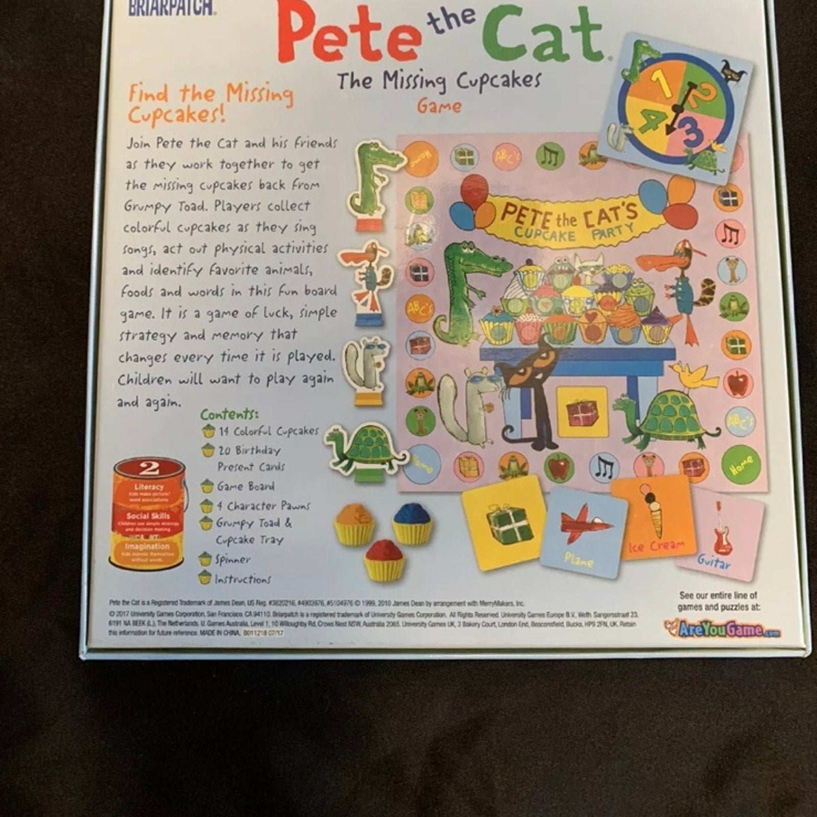 Pete the Cat The Missing Cupcakes Board Game by Briarpatch Complete