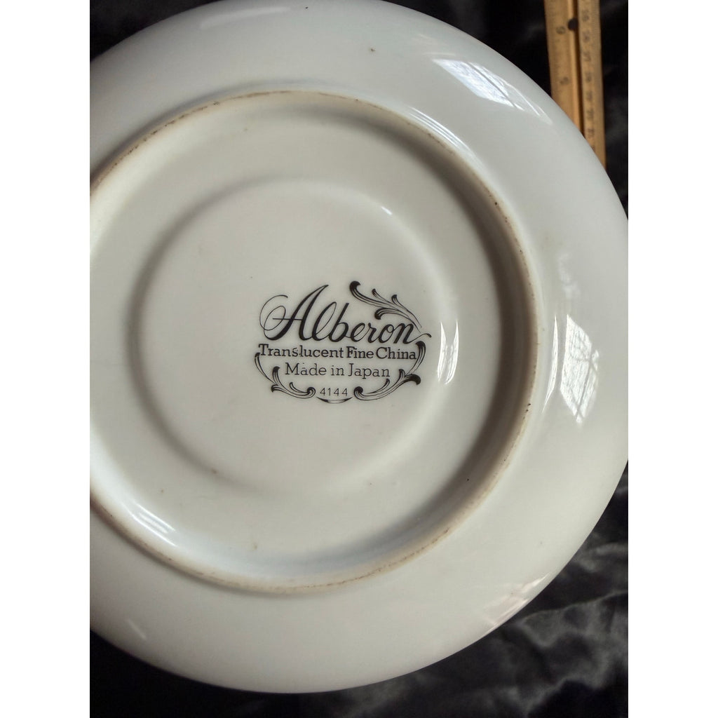 Vintage 40’s Alberon Translucent Fine China Saucer pattern #4144