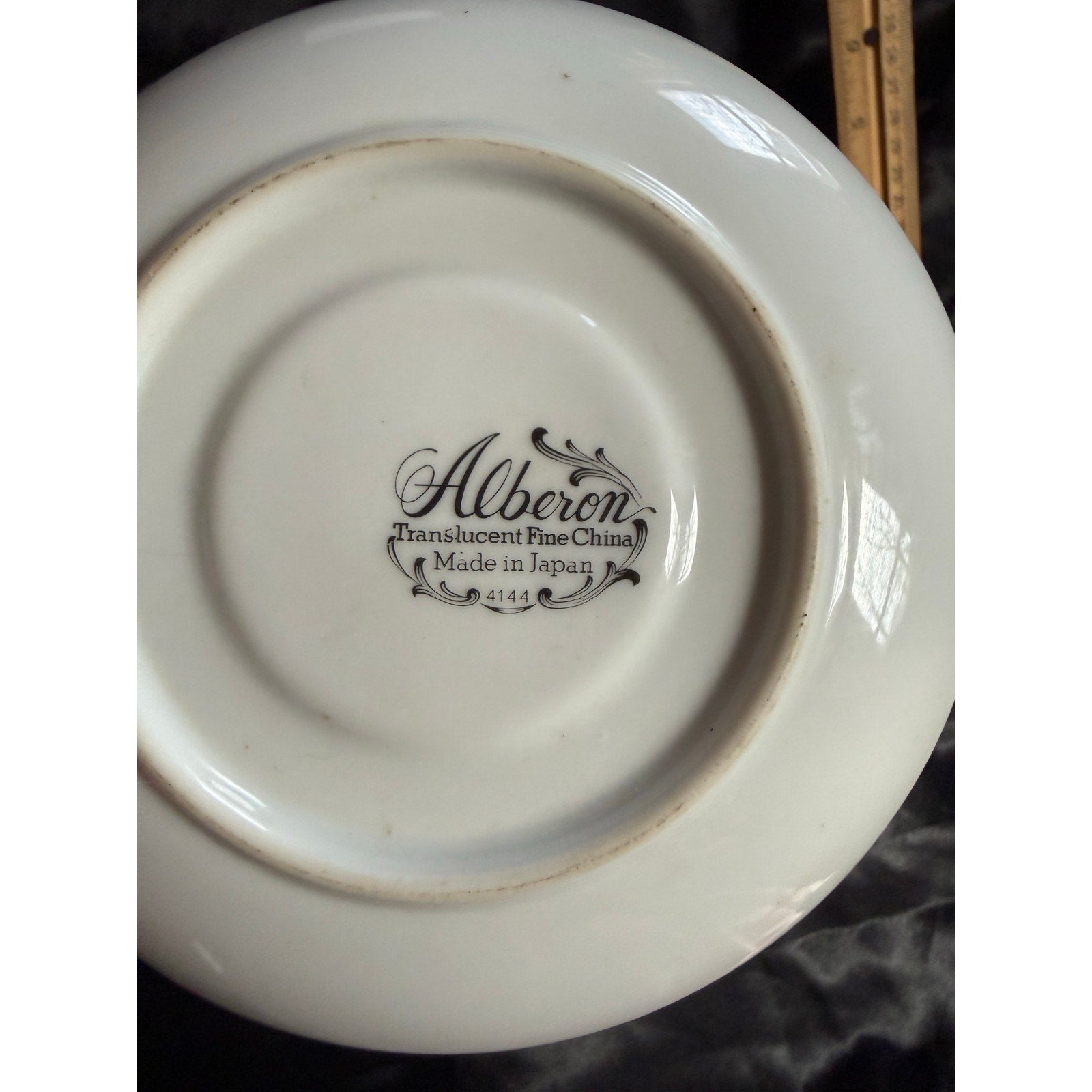 Vintage 40’s Alberon Translucent Fine China Saucer pattern #4144