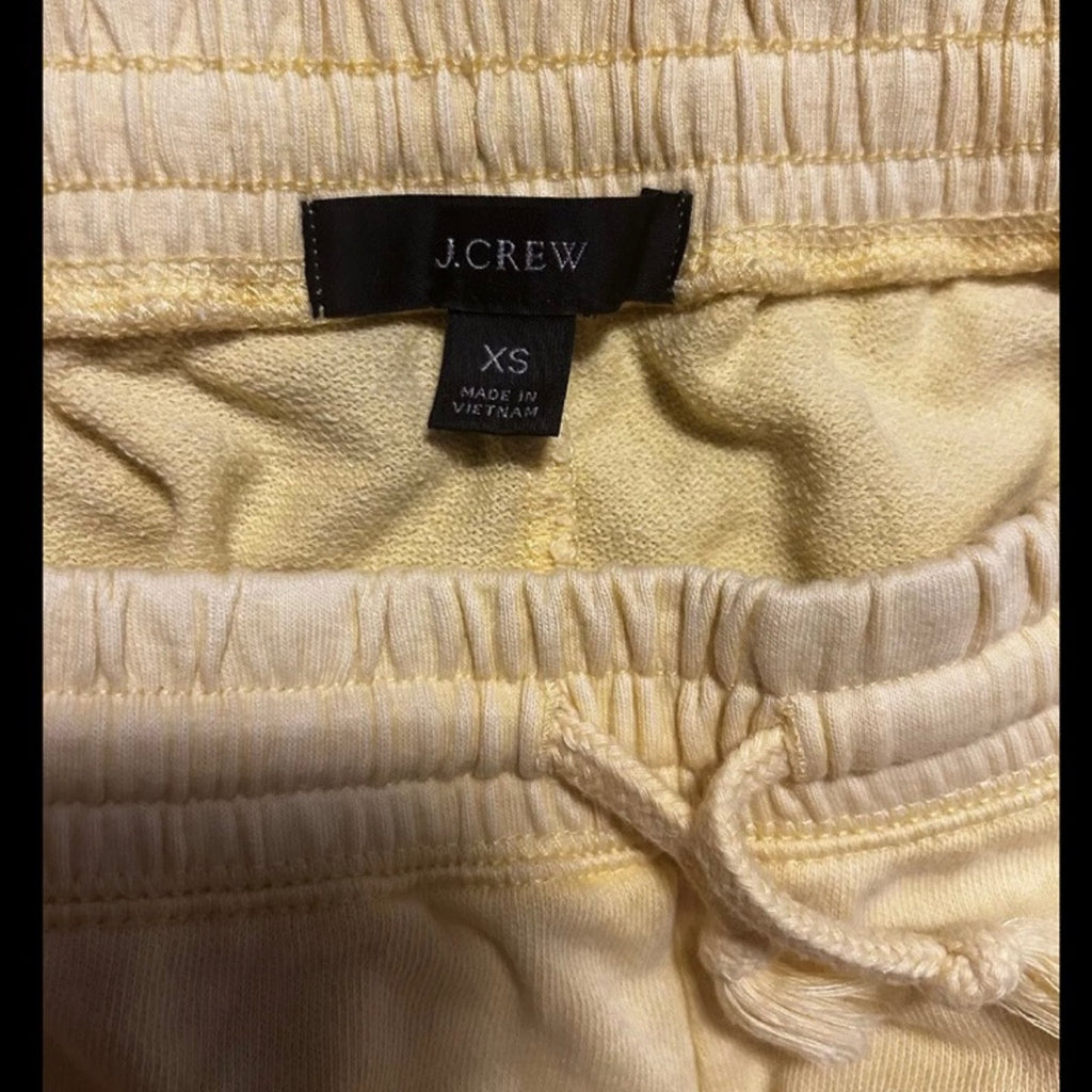 J CREW Extra Soft Drawstring Shorts Women’s Size XS Yellow