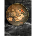 Vintage 1980 Norman Rockwell "The Ship Builder" Collector Plate - Limited Edition COA on Back