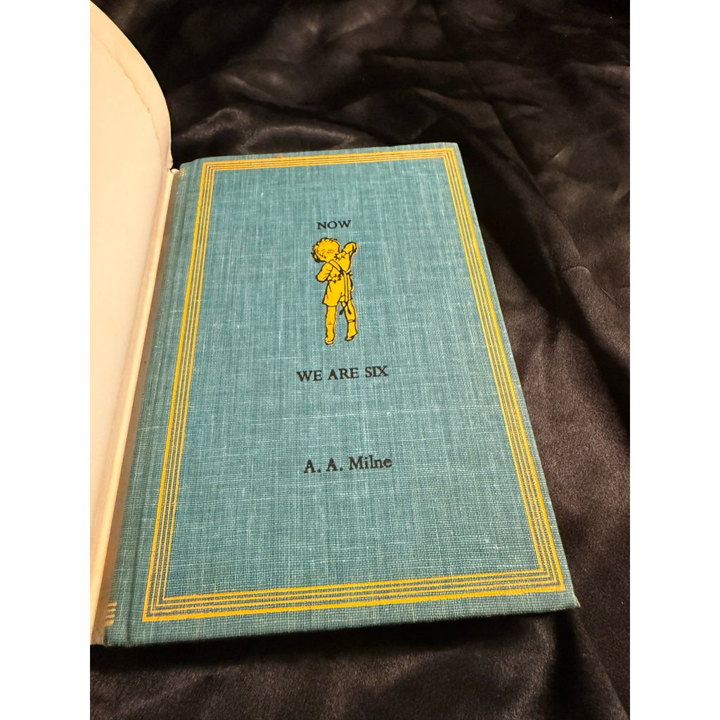 Vintage 1961 hardcover edition of Now We Are Six by A.A. Milne
