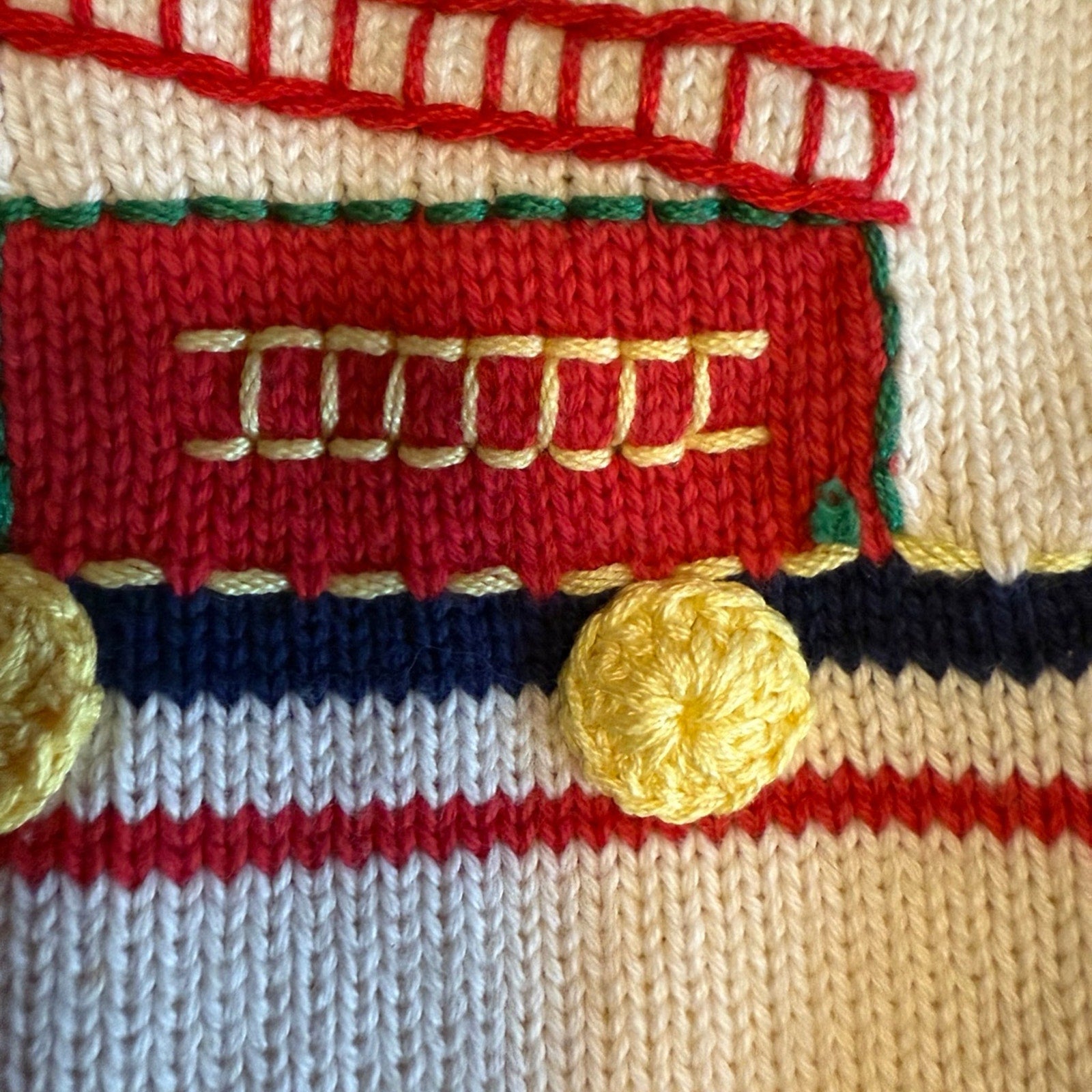 Grandma Ness boutique infants hand knitted sweater and hat set size 6 months