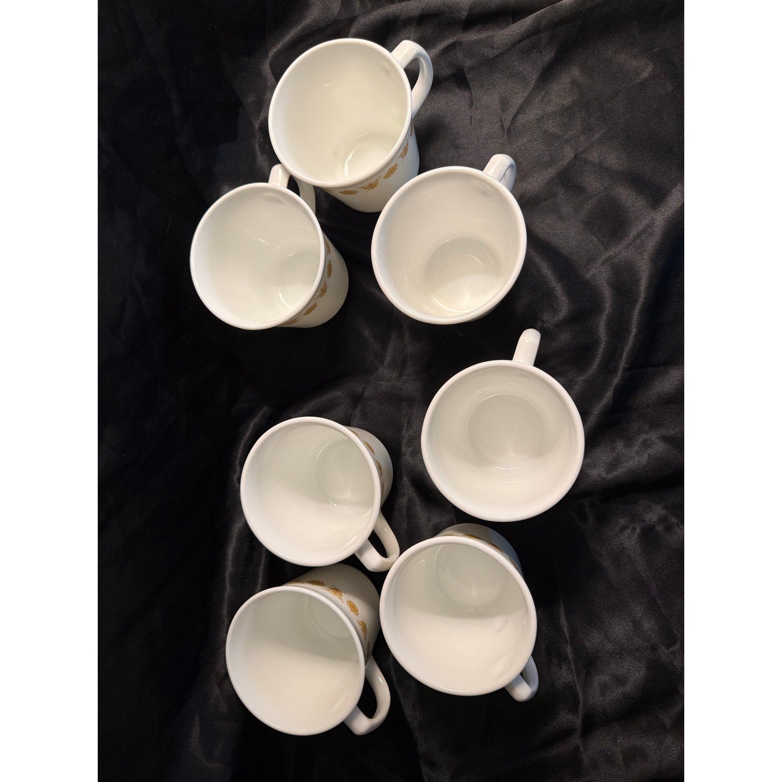 7 Vintage 1970’s Corning Corelle Butterfly Gold coffee mugs