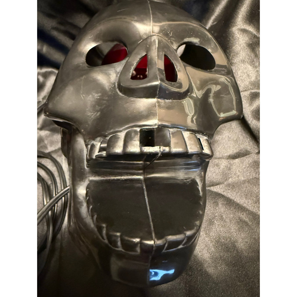 Halloween Black Skull Light Table Decoration 5.5”