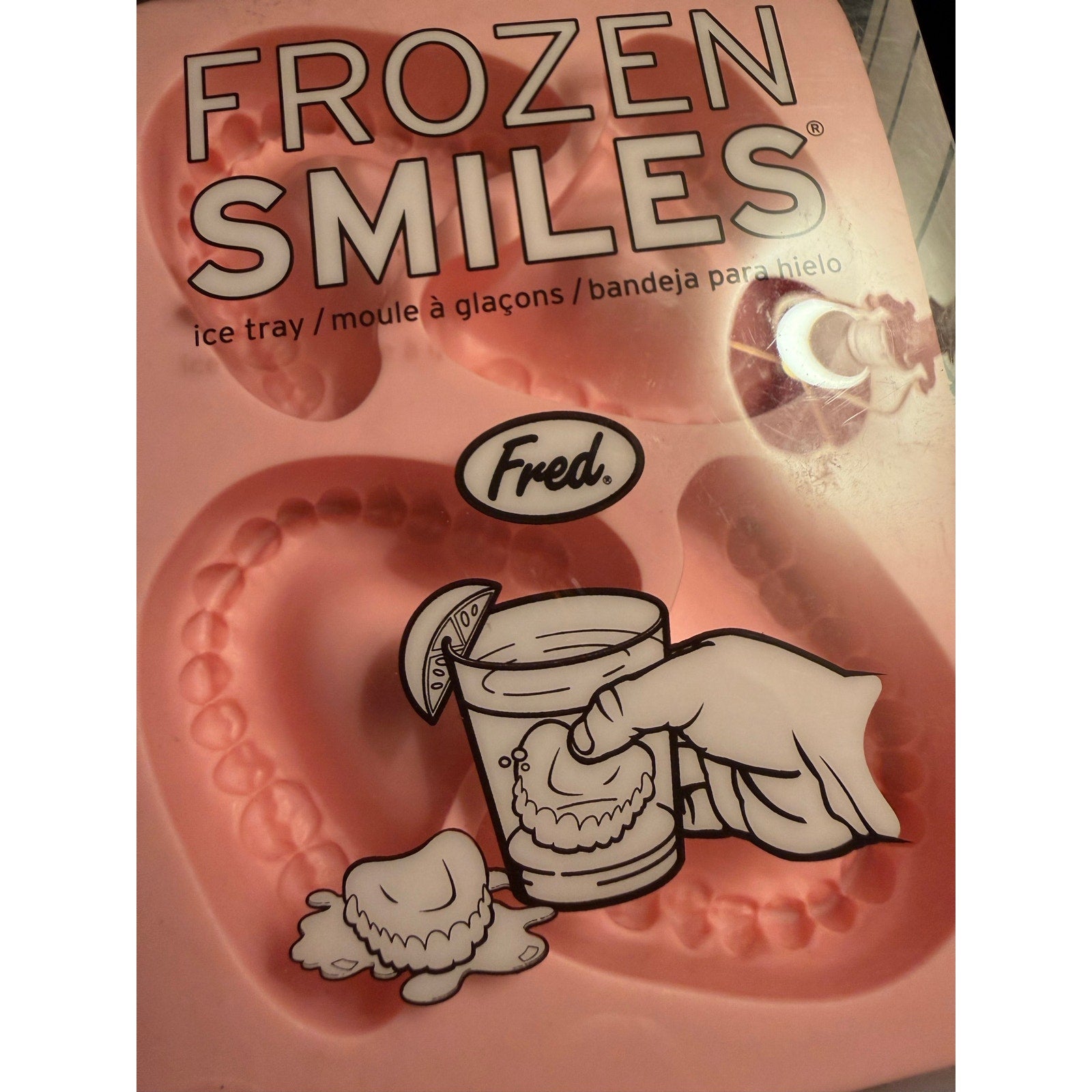 Fred Frozen Smiles Silicone Ice mold Novelty Party Denture Shaped NIB
