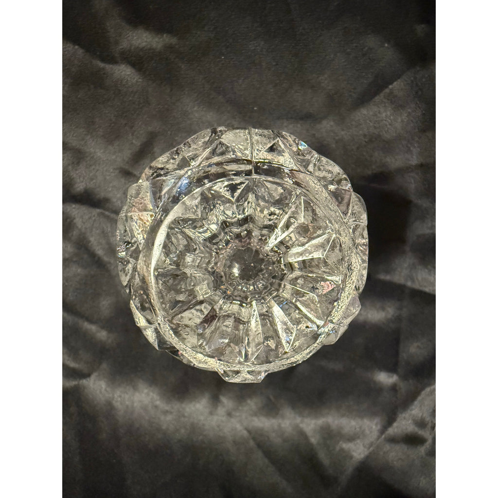 Vintage 60’s Princess House crystal cut glass bud vase toothpick holder