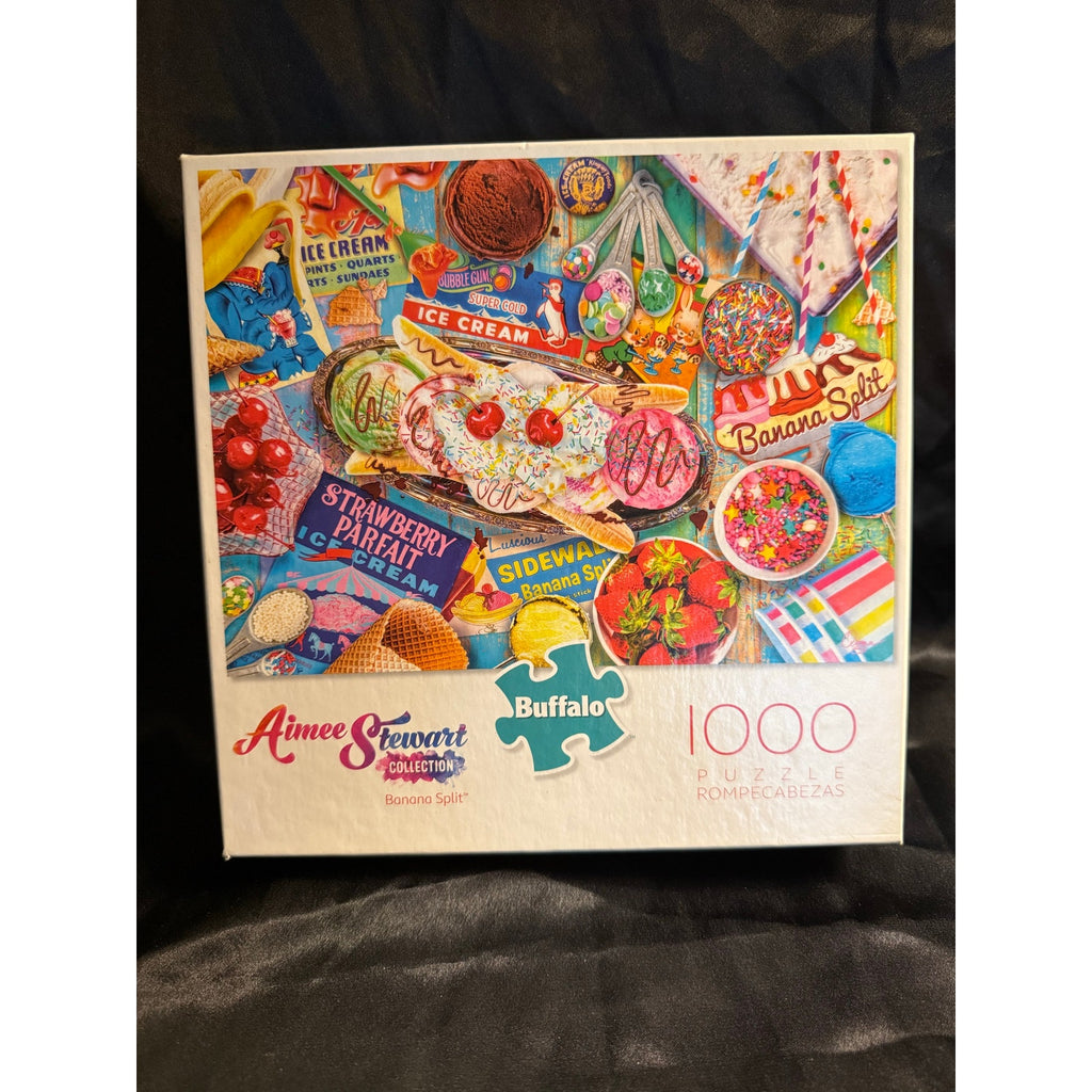 1000 piece Banana Split puzzle Buffalo Aimee Stewart Collection 26.75x19.75