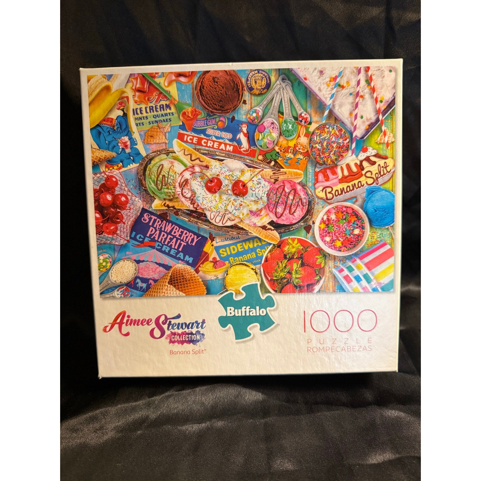 1000 piece Banana Split puzzle Buffalo Aimee Stewart Collection 26.75x19.75