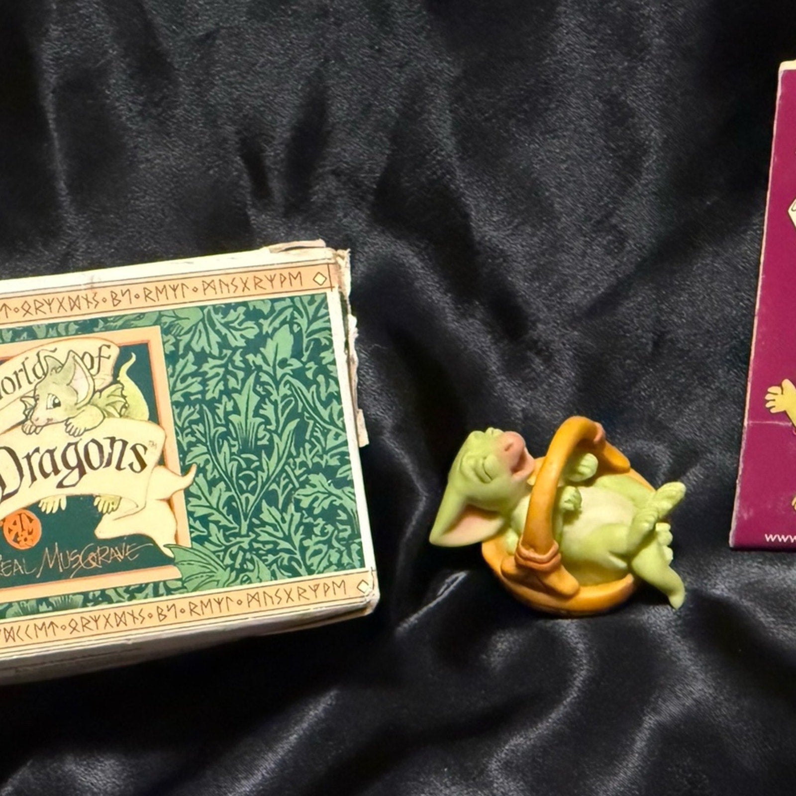 Vintage 2004 Rock-A-Bye Pocket Dragon Boxed Whimsical World Of Pocket Dragons