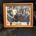 SKID ROW Authentic Autographed 8x10 Photo & Guitar Picks In Frame Rachel Bolan