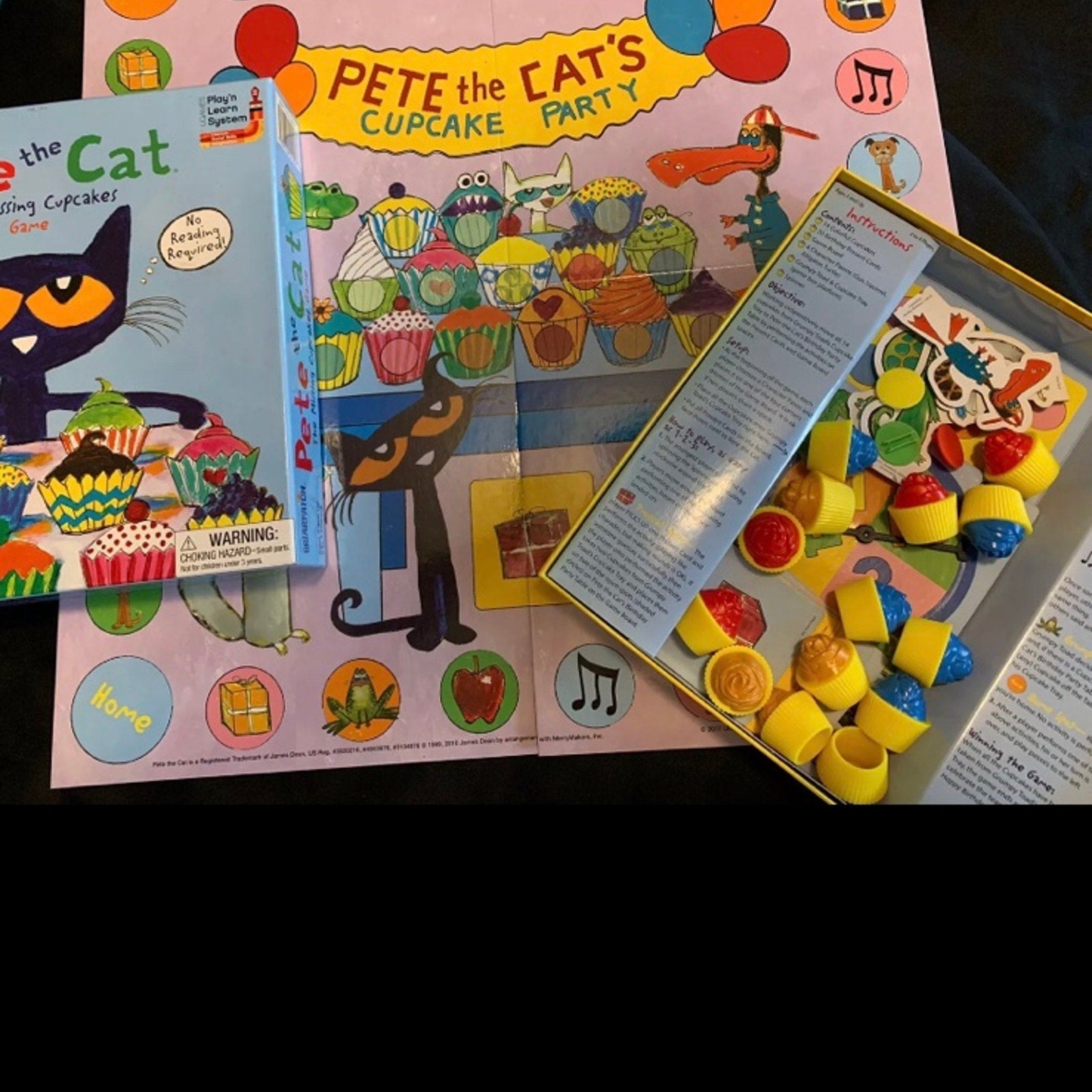 Pete the Cat The Missing Cupcakes Board Game by Briarpatch Complete