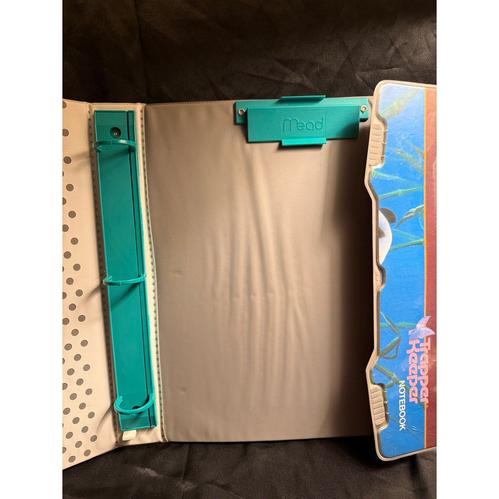 Vintage 90’s Mead Trapper Keeper Portfolio Binder with Zen Panda