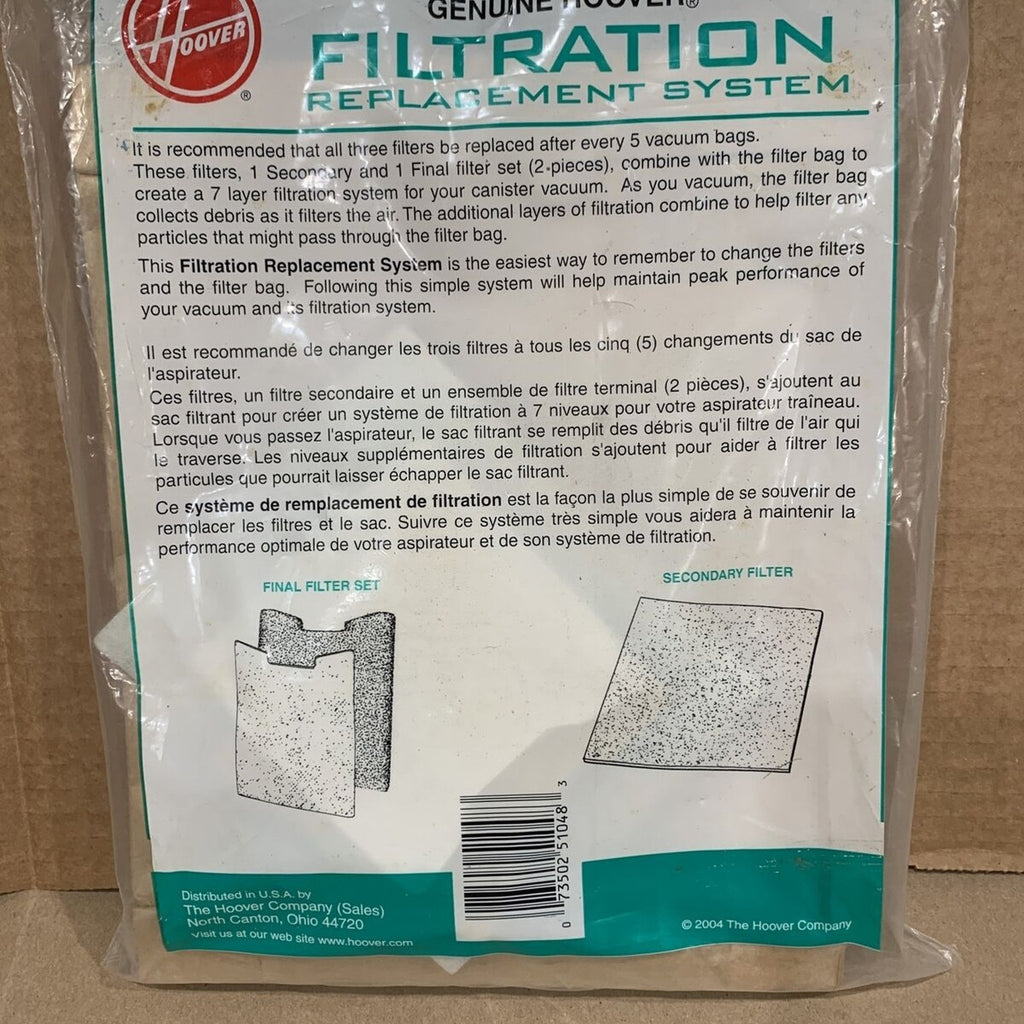 Hoover H30 Vacuum Bags (5 bags & 2 Filters) Genuine Hoover Brand New Unopened
