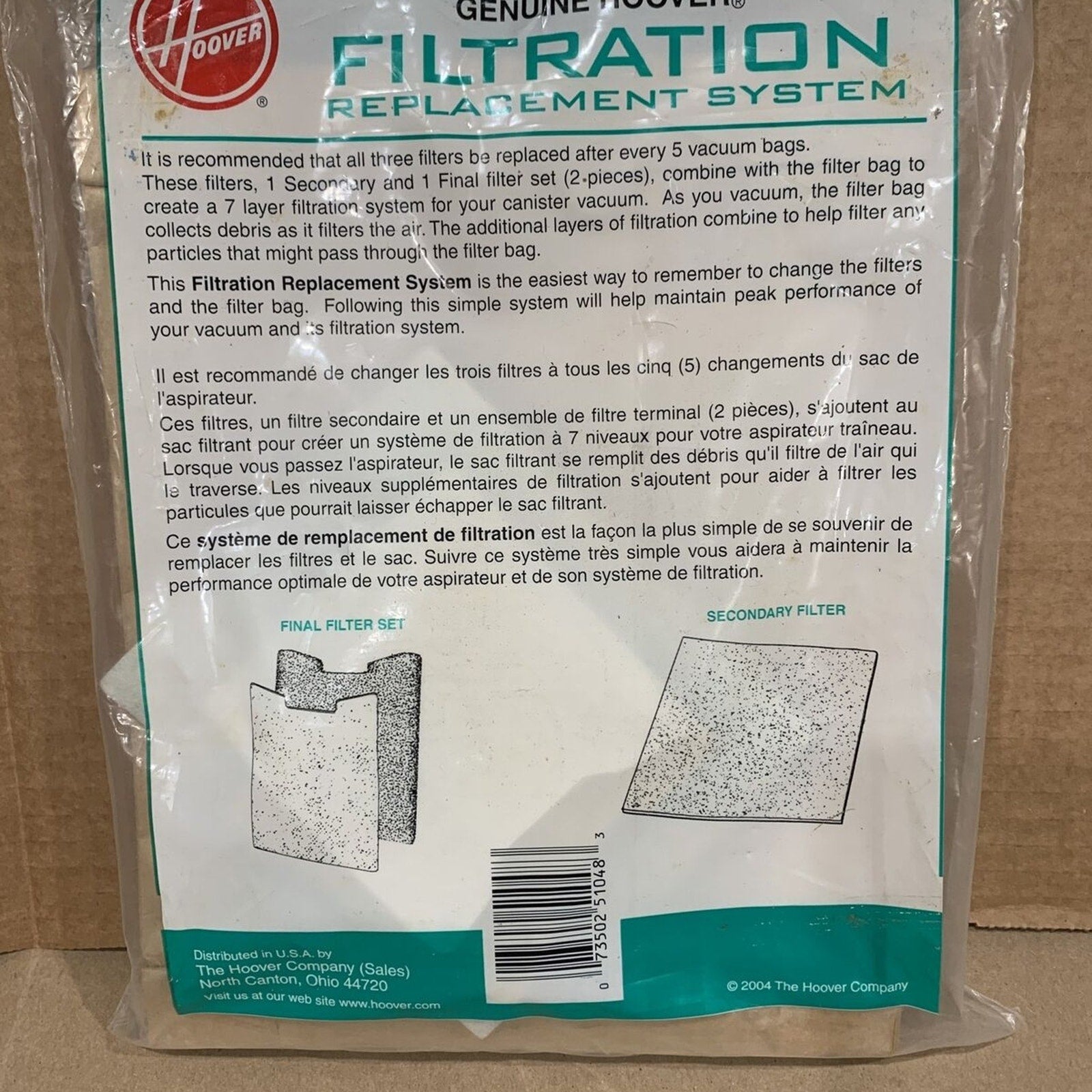 Hoover H30 Vacuum Bags (5 bags & 2 Filters) Genuine Hoover Brand New Unopened