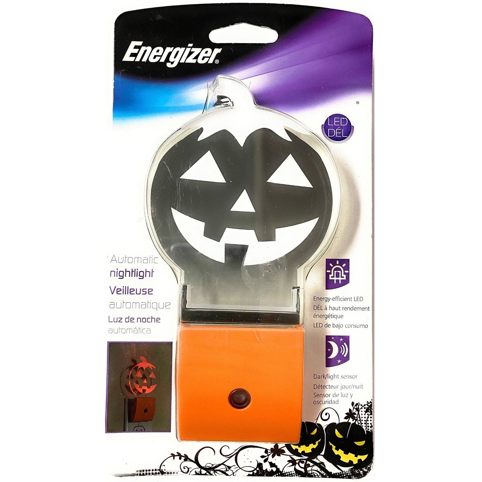 Pumpkin Jack-o-lantern LED nightlight