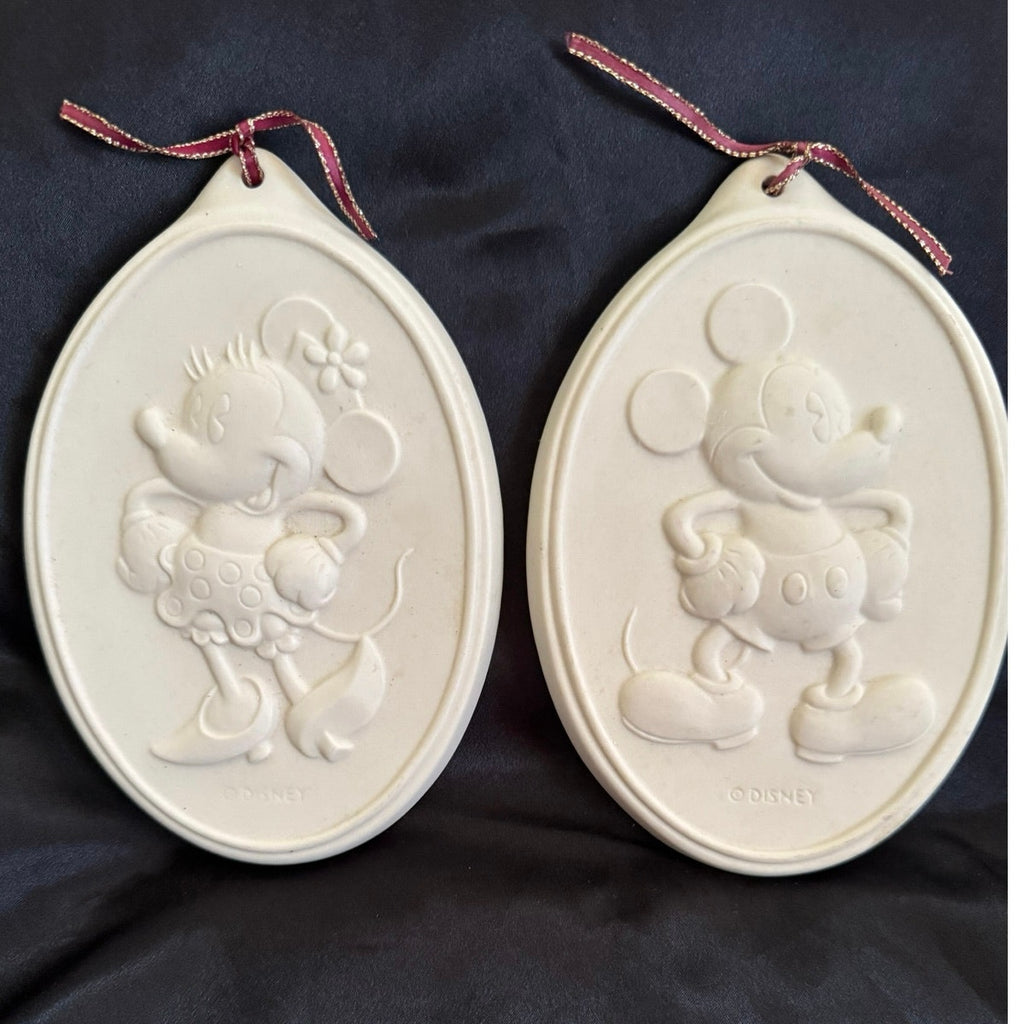 Disney Mickey & Co Cookie Flip Mold Mickey & Minnie Set of 2 6” x 4”