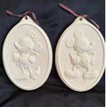 Disney Mickey & Co Cookie Flip Mold Mickey & Minnie Set of 2 6” x 4”