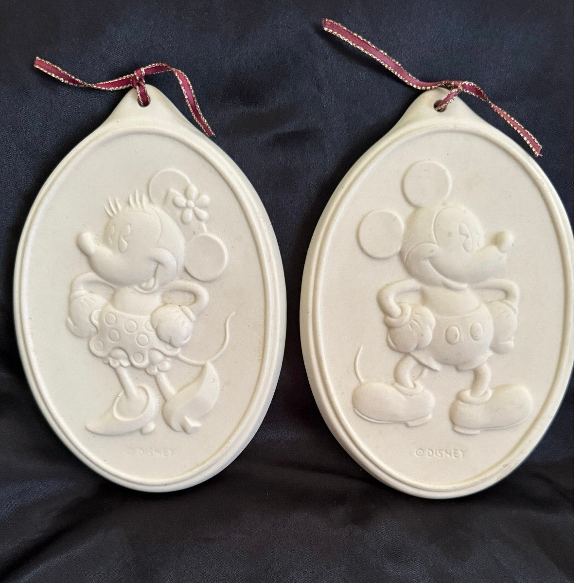 Disney Mickey & Co Cookie Flip Mold Mickey & Minnie Set of 2 6” x 4”