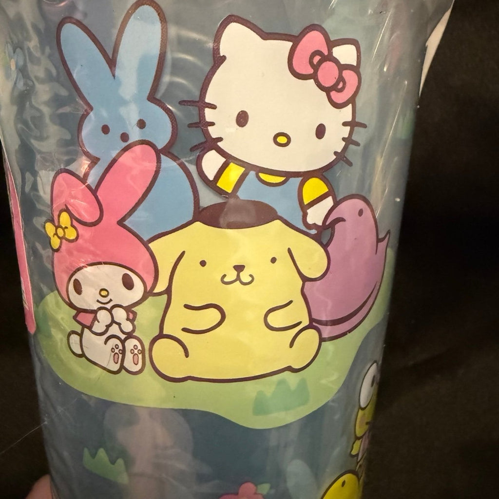 Peeps Easter X Hello Kitty Tumbler Set Of 2 w/ Straws HK & Friends ZAK 25oz New