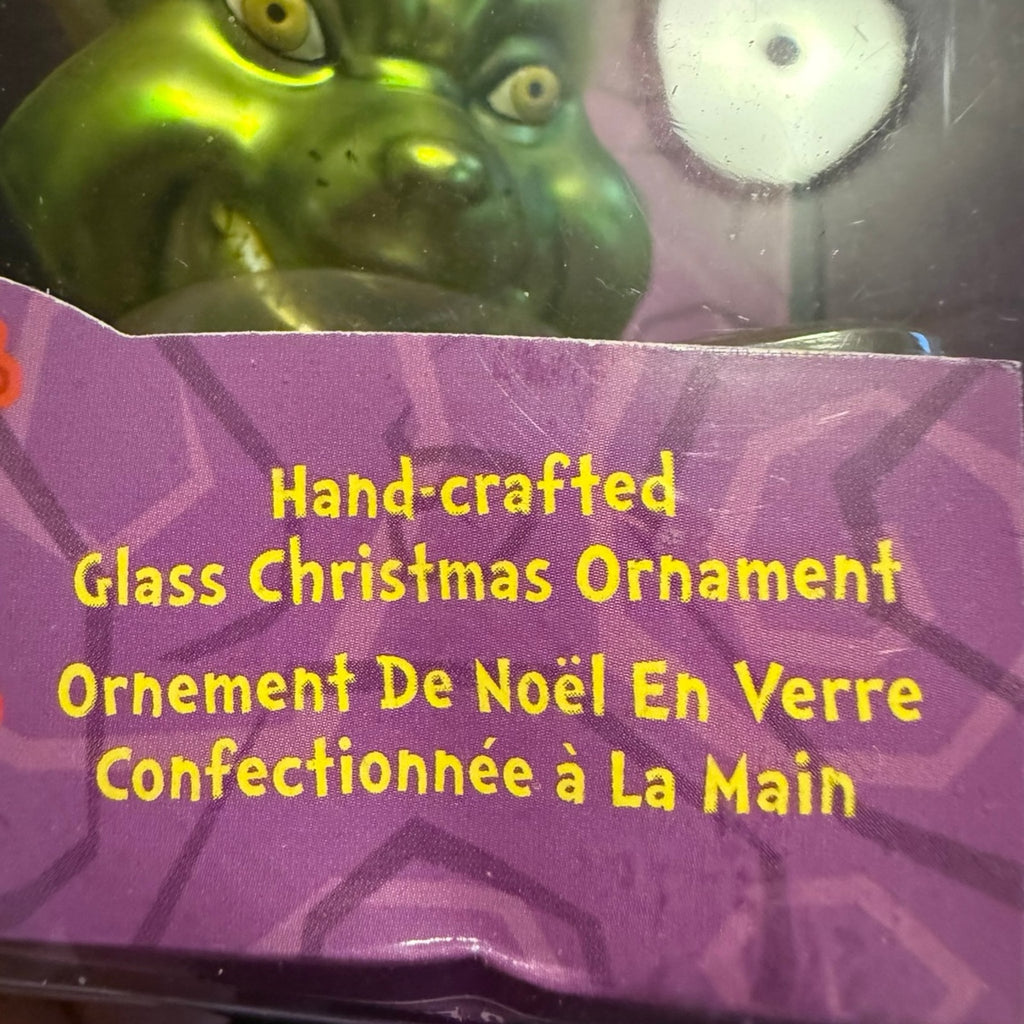 Vintage How the Grinch Stole Christmas Glass Ornament Kurt S. Adler NIB