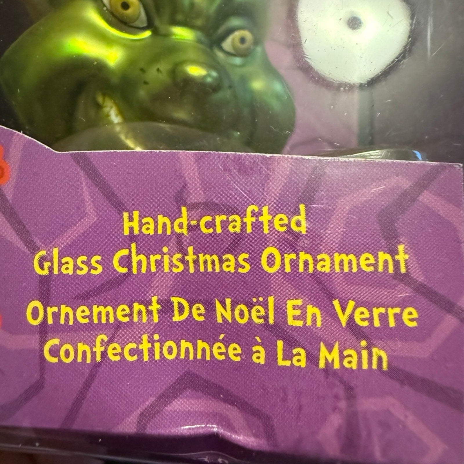 Vintage How the Grinch Stole Christmas Glass Ornament Kurt S. Adler NIB
